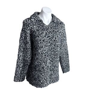 Liz Claiborne Chunky Knit Sweater Marled Pullover Wool Blend Size Medium Y2K
